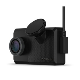 Garmin DashCam Live with power cord going up