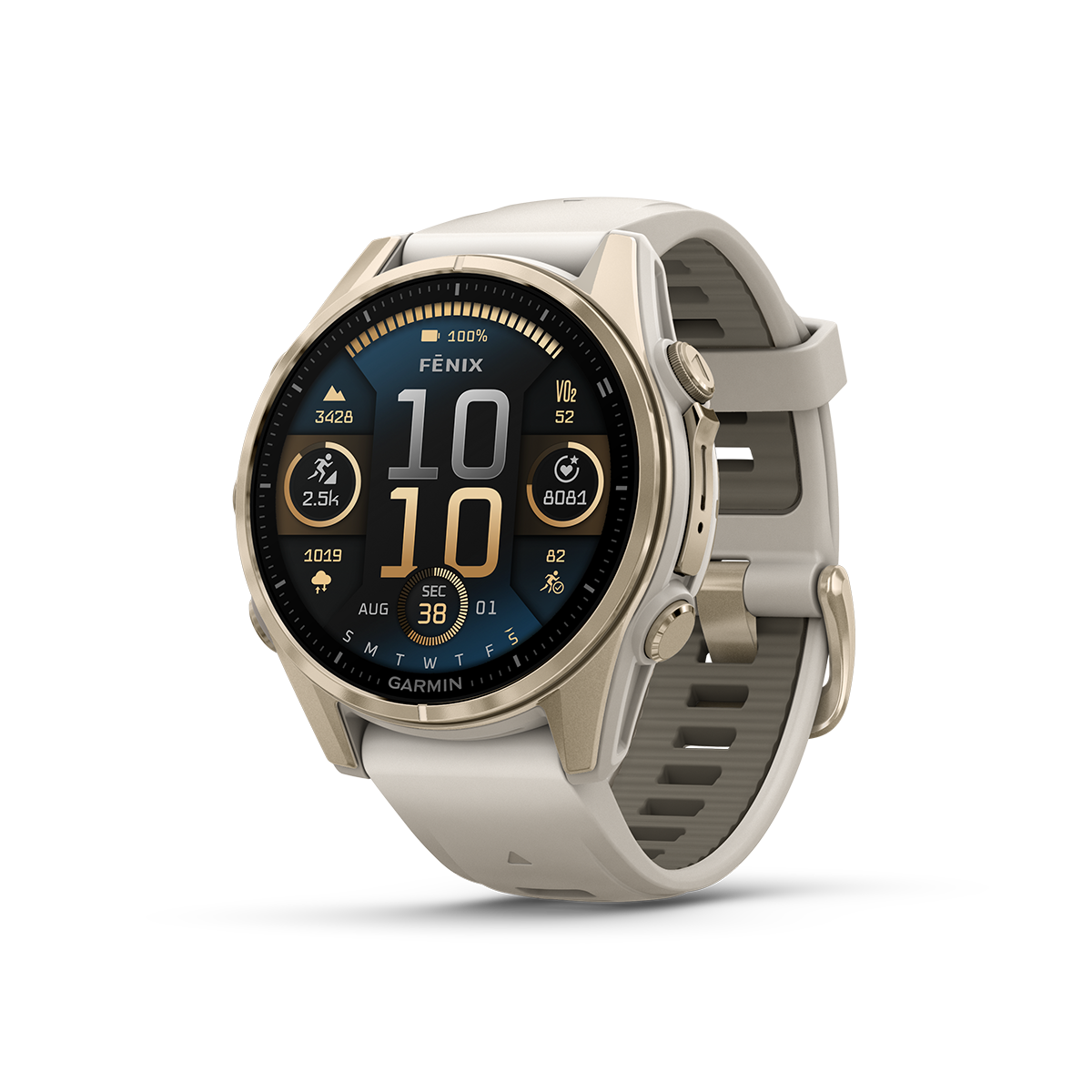 Garmin fenix 8 43mm soft gold