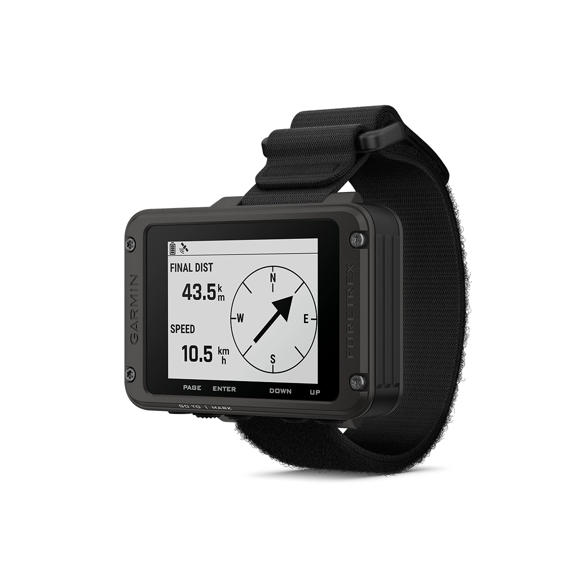 Garmin Foretrex 901 Ballistic Edition compass and other data page