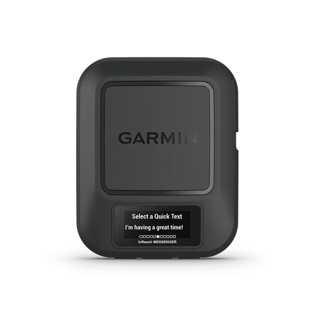 Garmin inReach Messenger select quick text option