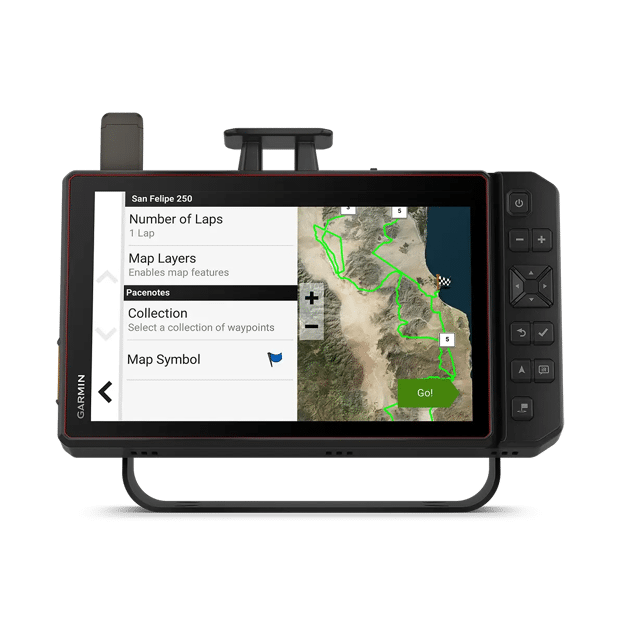 Garmin Tread XL Baja Race with map settings