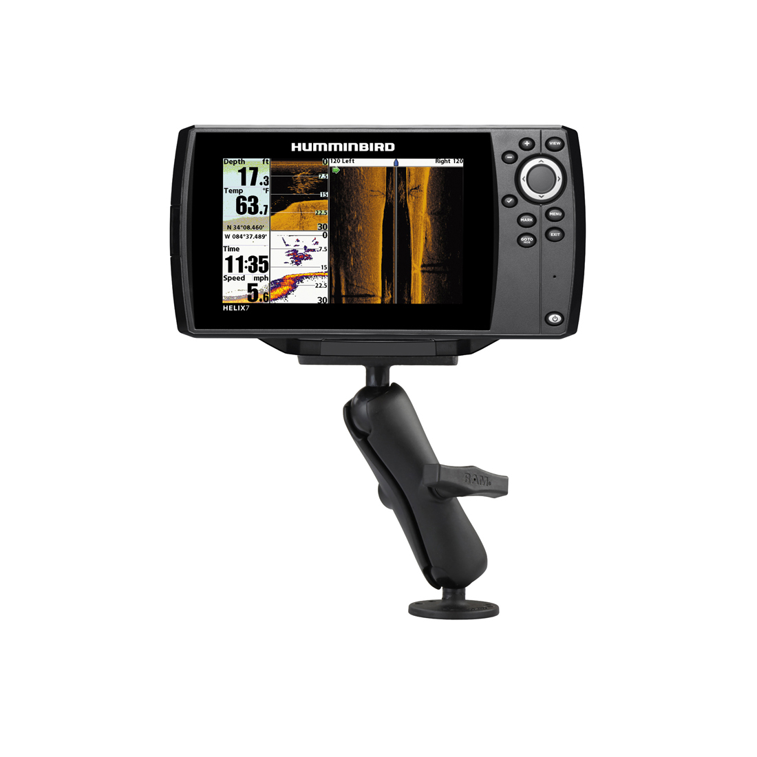 RAM20224202U RAM 1.5" Ball Mount with 2.5" Round Base & 2" x 4