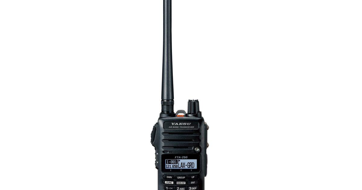Yaesu FTA250L Portable Air Band Transceiver GPSCentral.ca