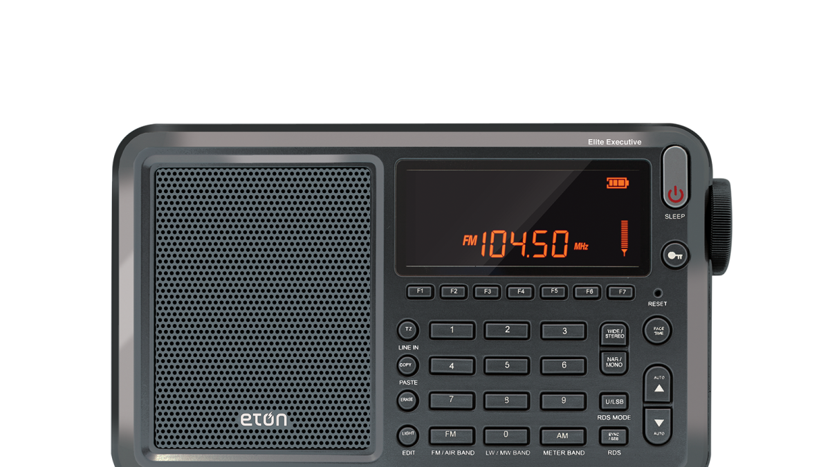 Eton Executive Traveler Audio Component Receiver Grey Shortwave Radio Silver NGWTIIIEXEC