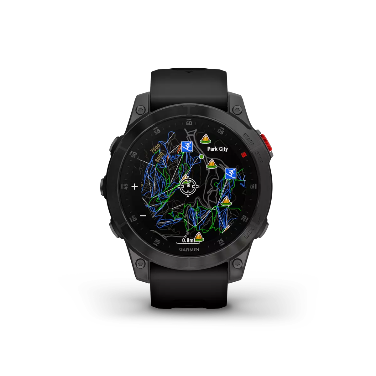  Garmin epix Gen 2, Premium active smartwatch, touchscreen  AMOLED display, Adventure Watch with Advanced Features, Slate Steel :  Electronics