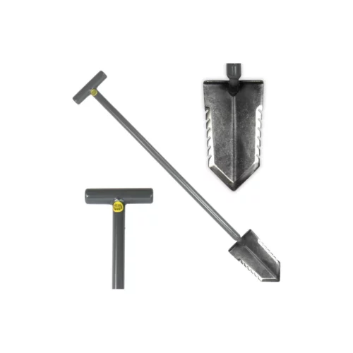 Lesche Sampson T-Handle Shovel with Double Serration, 31"