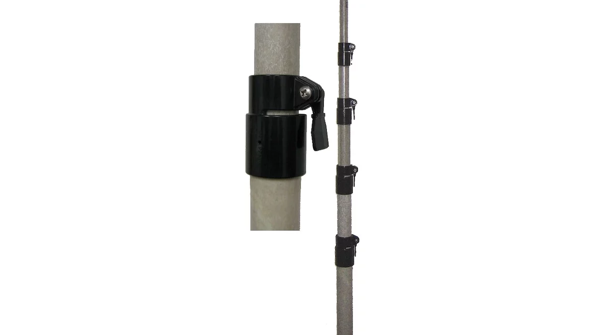 MFJ 50 Telescoping Fibreglass Mast with Hose Clamps GPS Central