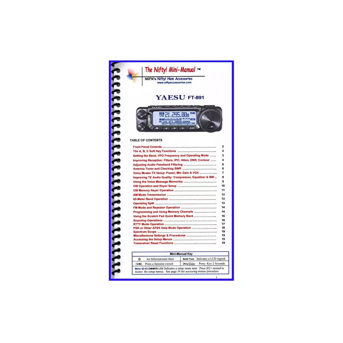 Amateur Radio Books Nifty FT891 Mini Manual GPSCentral.ca