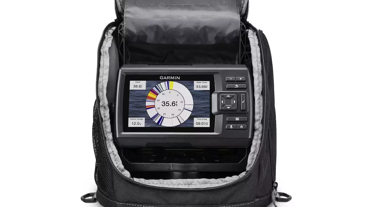 Garmin striker plus 5cv ice sales fishing bundle