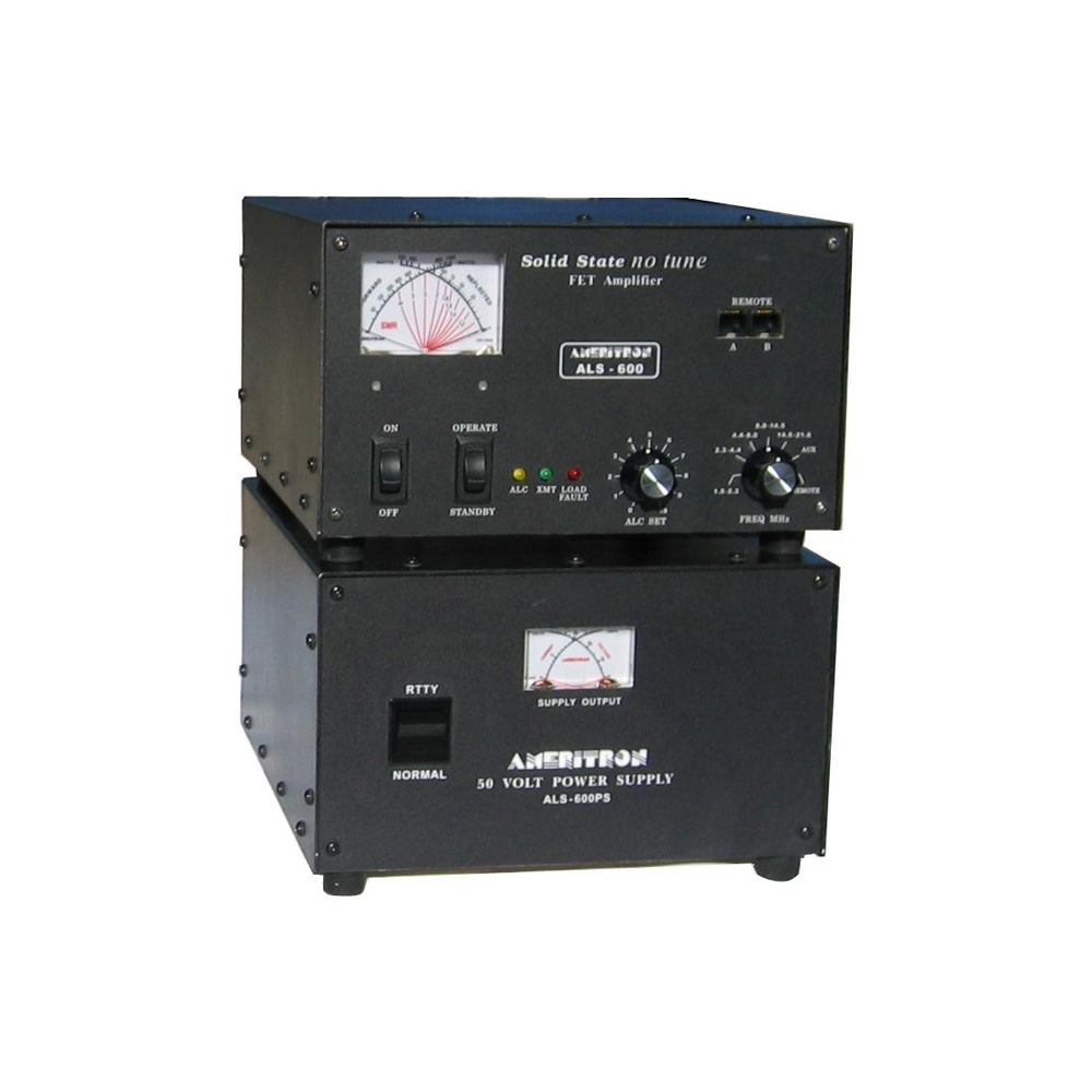 Ameritron ALS600X 600 Watt Solid State Amplifier with 50V Power… GPS