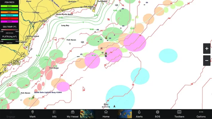 GXM 54 fishmapping screen