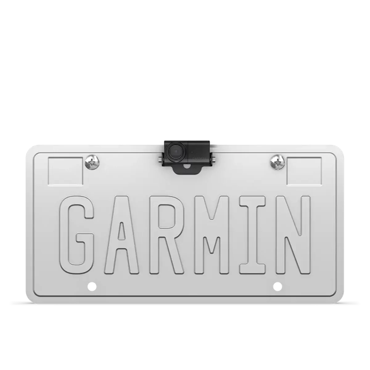 Garmin BC 50 Night Vision Backup Camera mounted on license plate