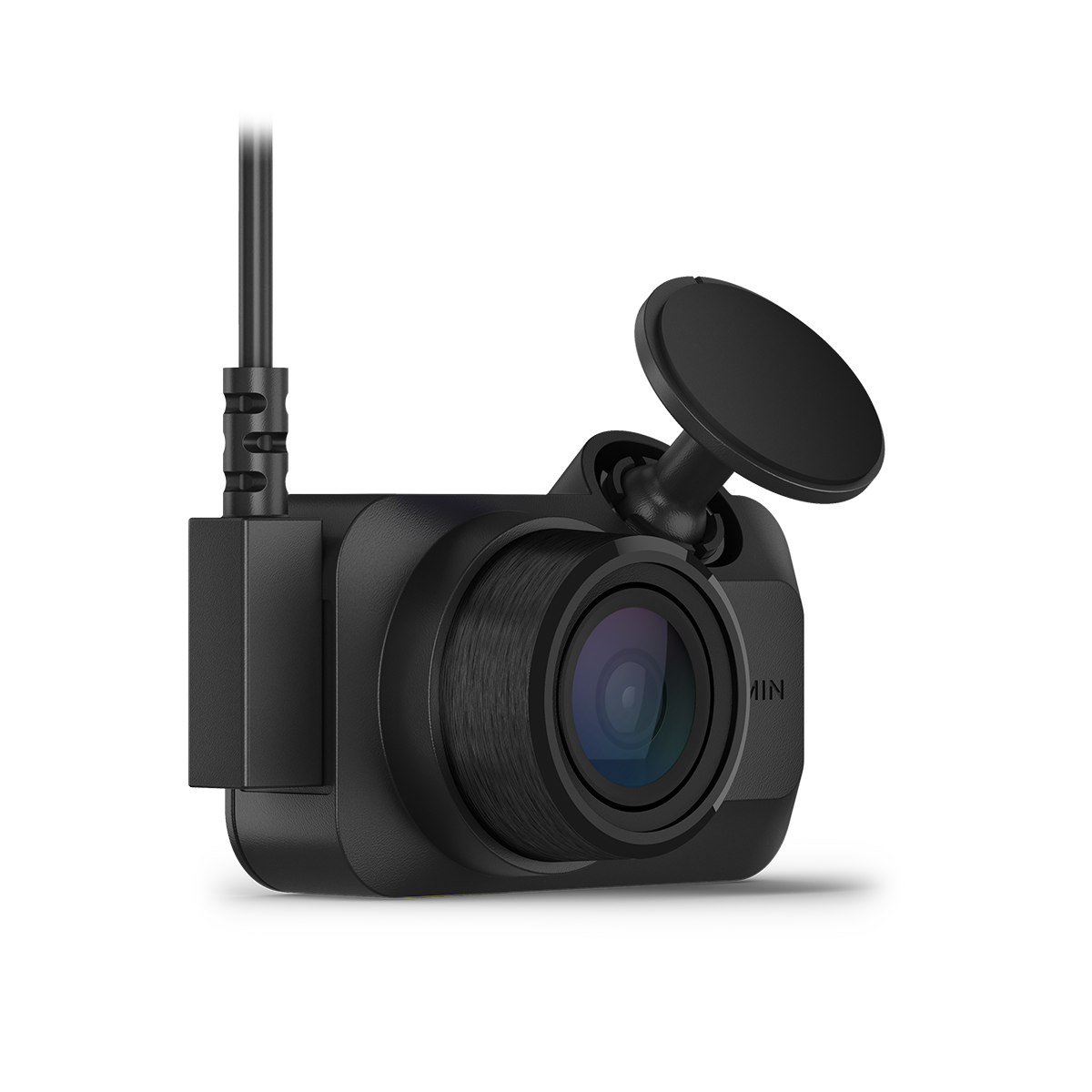 Garmin Dash Cam Mini 3 front right view with cable