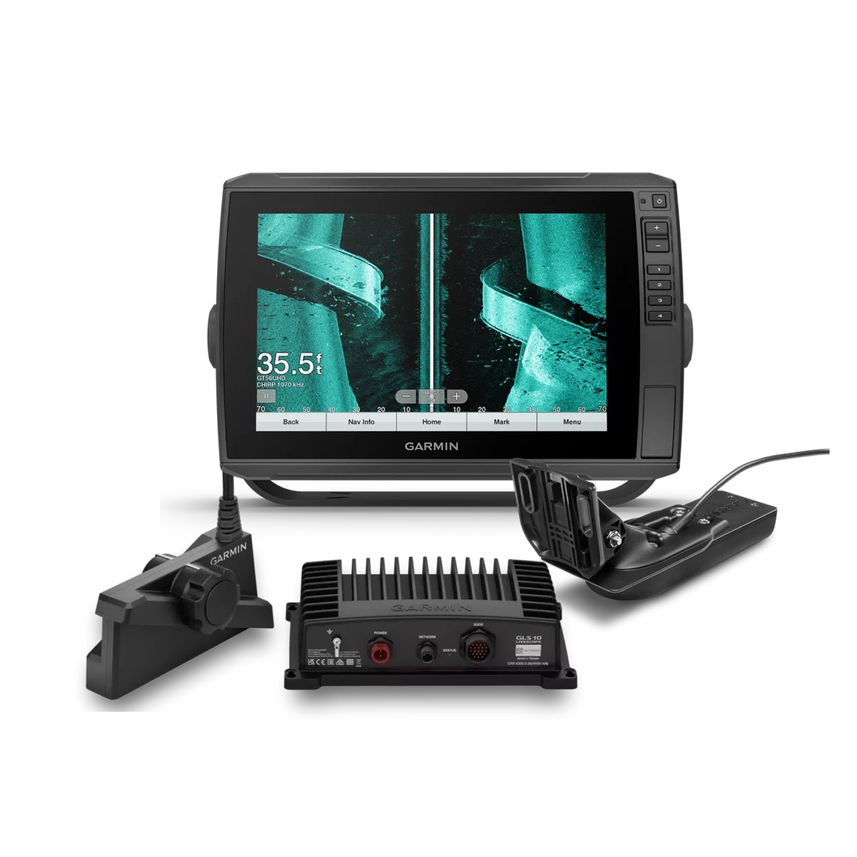 Garmin ECHOMAP Ultra 106sv with GT56 and Livescope plus system bundle
