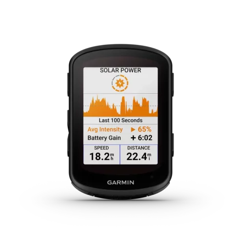 Garmin Edge 840 Solar with solar power screen