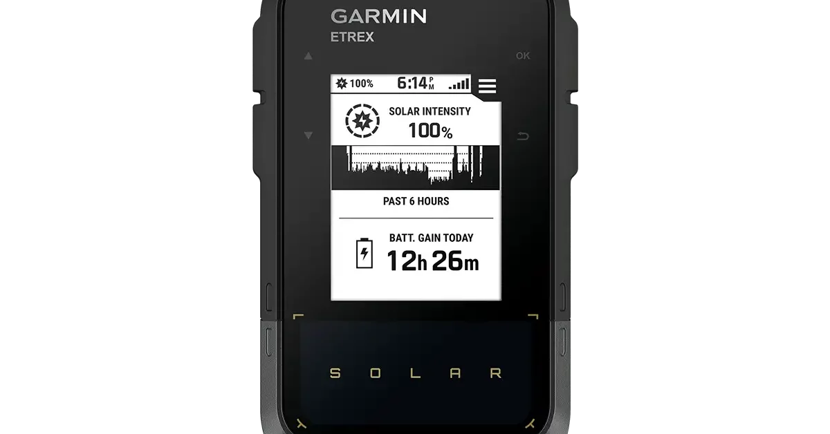 Garmin eTrex Solar Handheld GPS for Hiking 010 02782 00 GPS Central