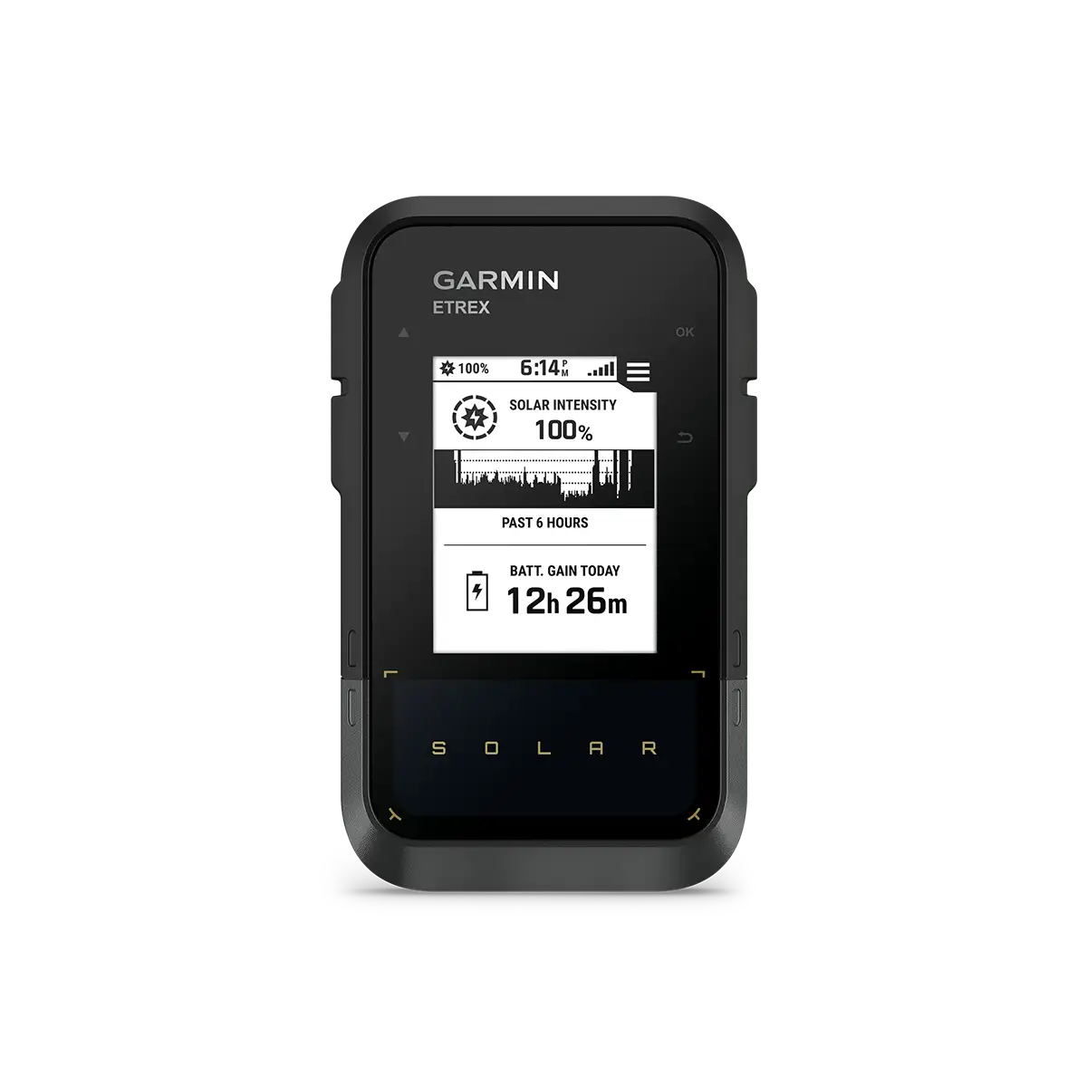 Garmin Etrex Solar - solar intensity