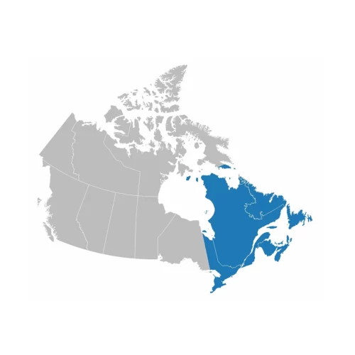 Garmin Topo Canada coverage - east