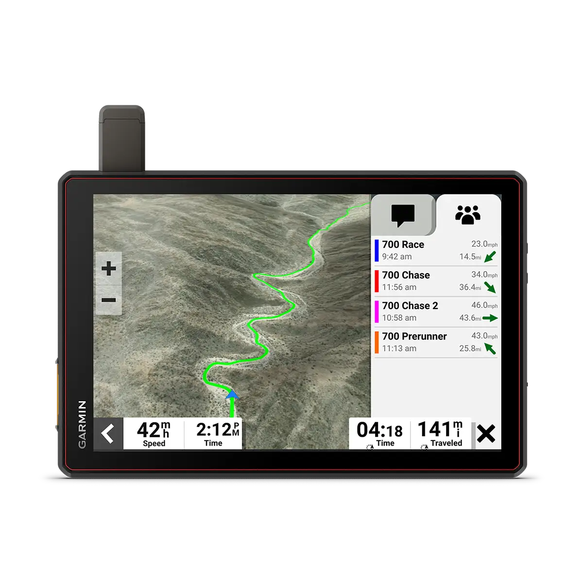 Garmin Tread XL Baja Race with teams and route