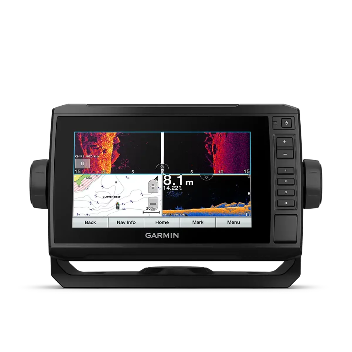 Garmin ECHOMAP UHD 7 with map and sonar