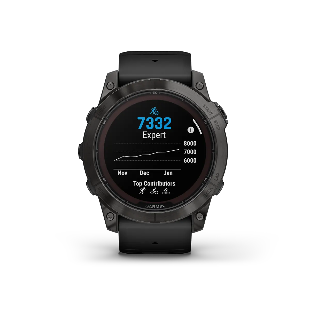 GARMIN-FENIX 7X PRO SAPPHIRE SOLAR CARBON GRAY DLC TITANE BLACK