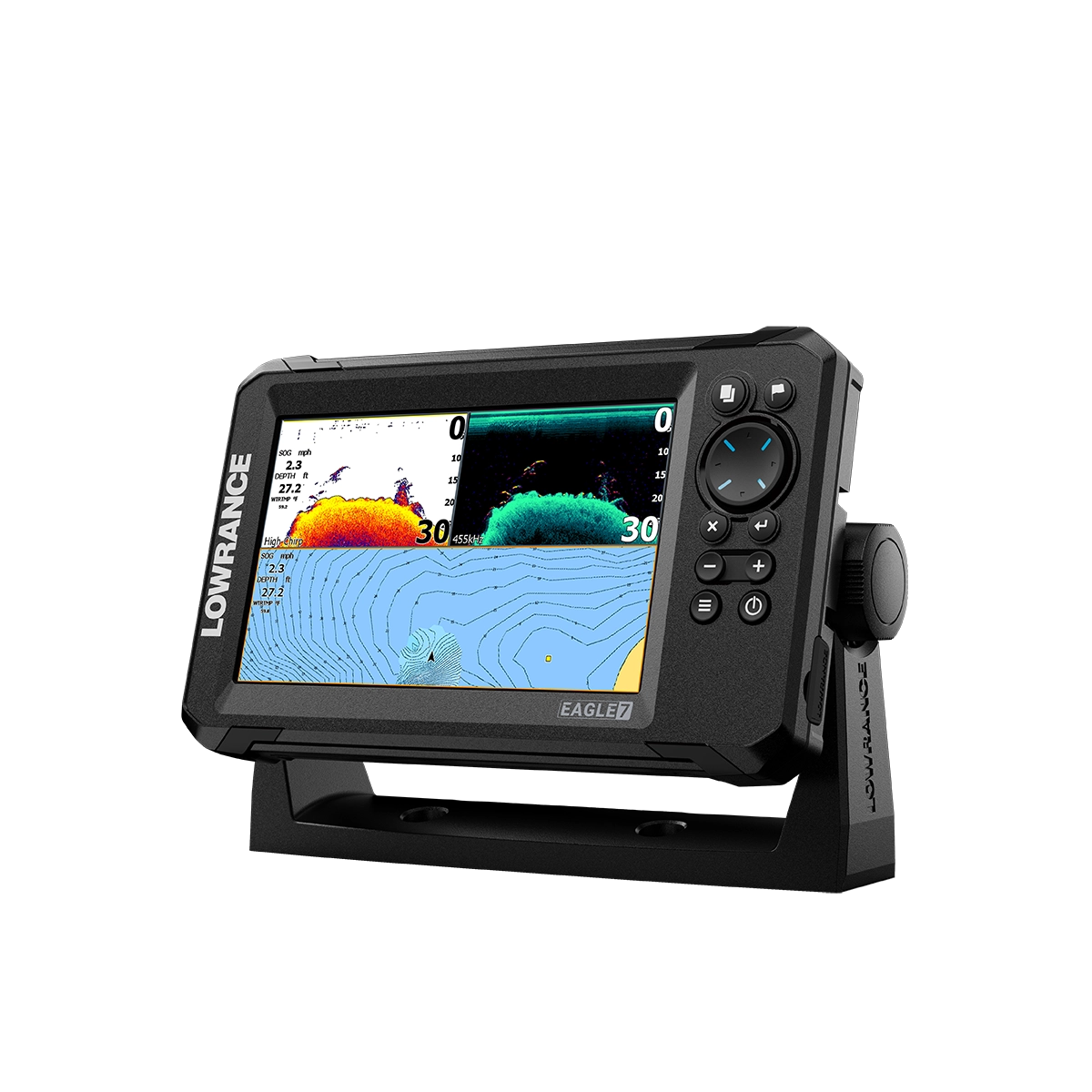 Lowrance EAGLE 7 SplitShot HD with C-MAP (000-16227-001) - GPS Central