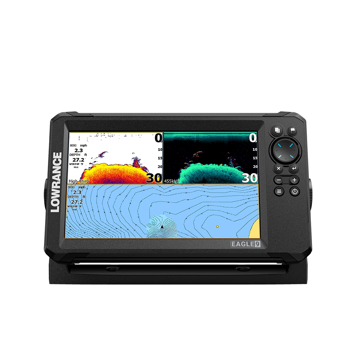 Lowrance EAGLE 9 TripleShot HD with C-MAP (000-16229-001) - GPS Central