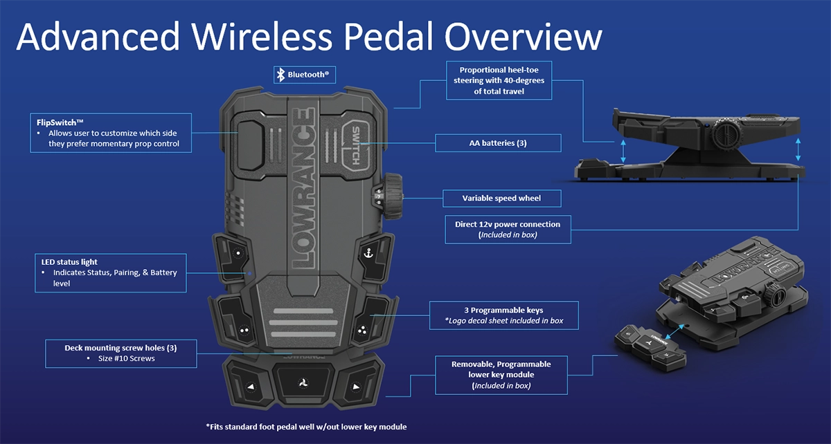Lowrance wireless pedal overview