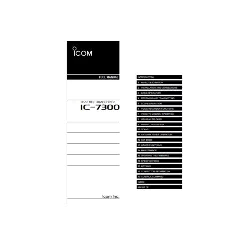 Complete Manual for the Icom 7300 by Manual Man