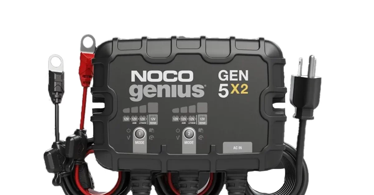 Chargeur de batterie intégré de 10 A à 2 rangées intelligent GEN5X2 NOCO