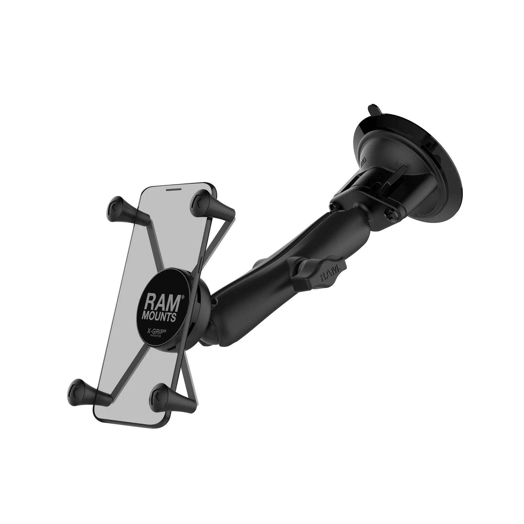 RAM-B-166-C-UN10U: RAM X-Grip Large Phone Mount with Suction Cup and Long  Arm - GPS Central