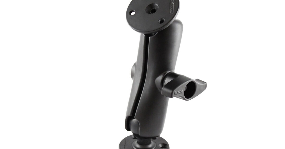 RAM® Universal Double Ball Mount with Two Large Round Plates