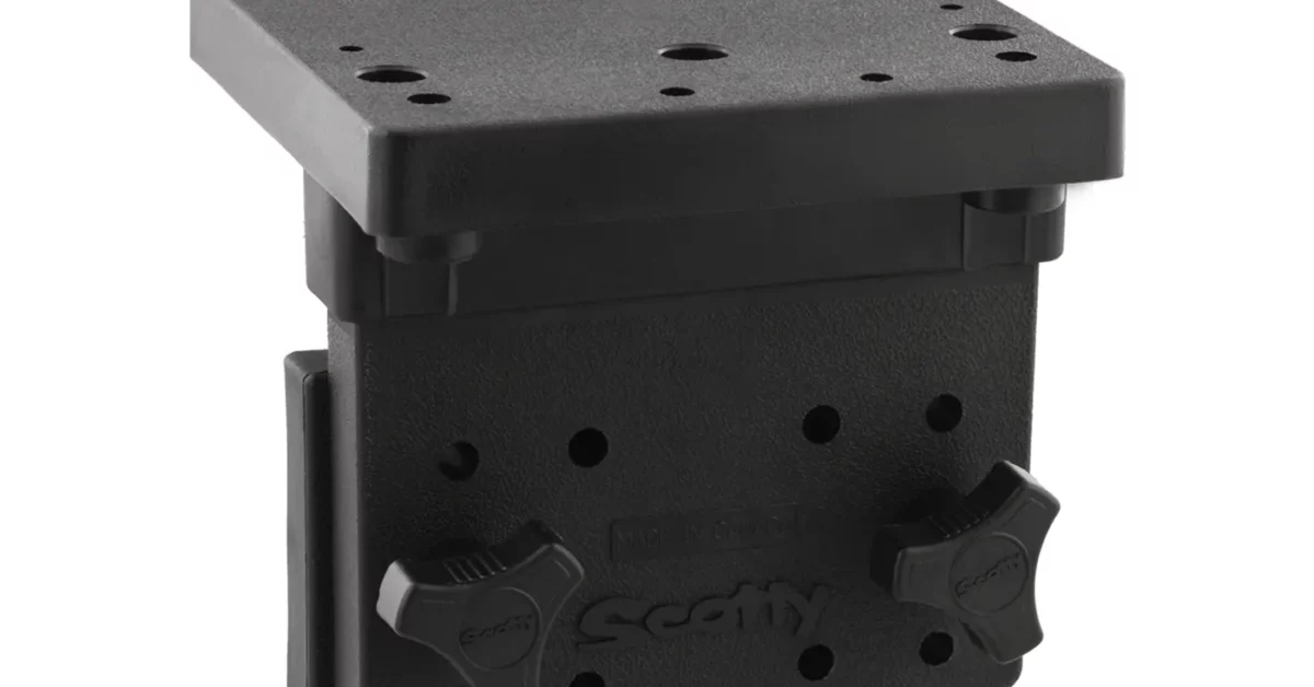 Scotty 1025 Right Angle Side Gunnel Mount GPS Central