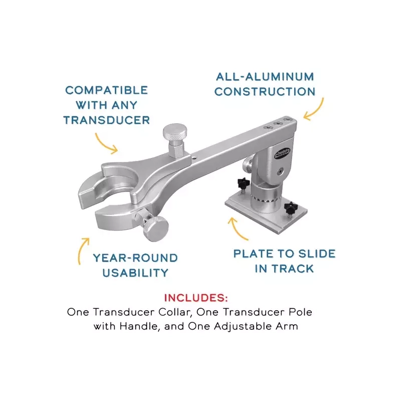 Traxstech Transducer Pole Mount with Track Insert Base (TM-1000
