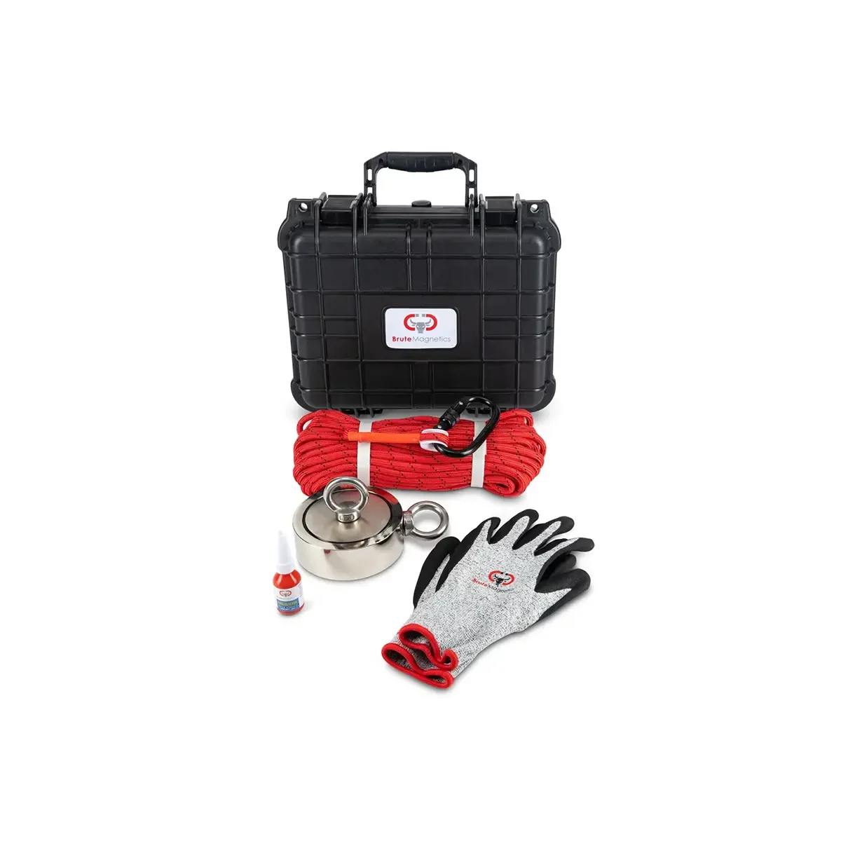 Brute Box Double Sided 2 600lb Magnet Fishing Bundle 116DS CASE GPS Central