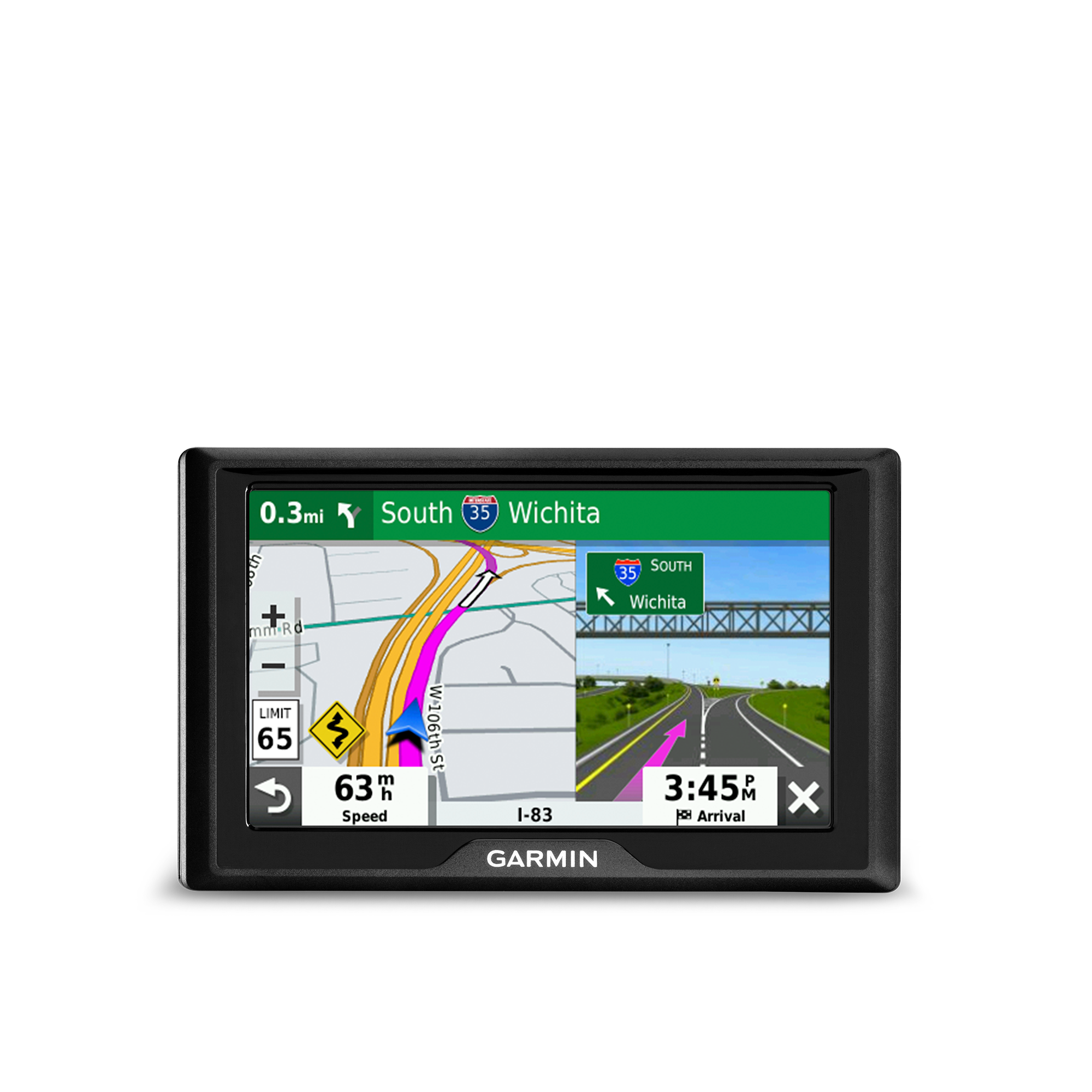 Garmin DriveSmart 55 W/Traffic 5.5 Display GPS Navigator Includes Case and Friction Mount 