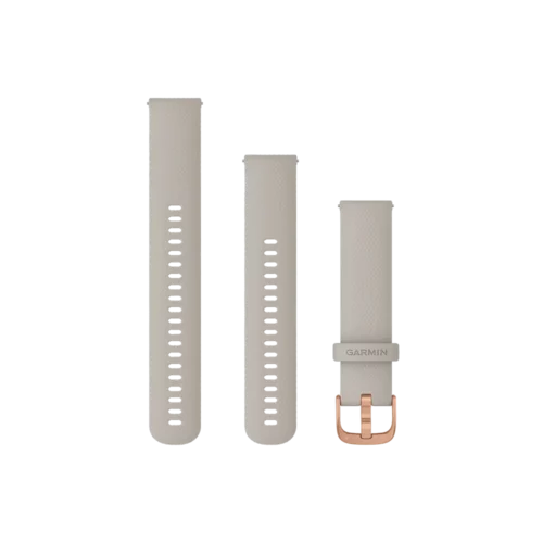Garmin Quick Release Bands (20mm) - light sand with rose gold hardware