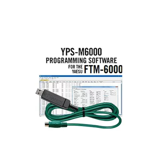 YPS-M6000 Programming Software and USB-77 cable for the Yaesu FTM-6000 radio
