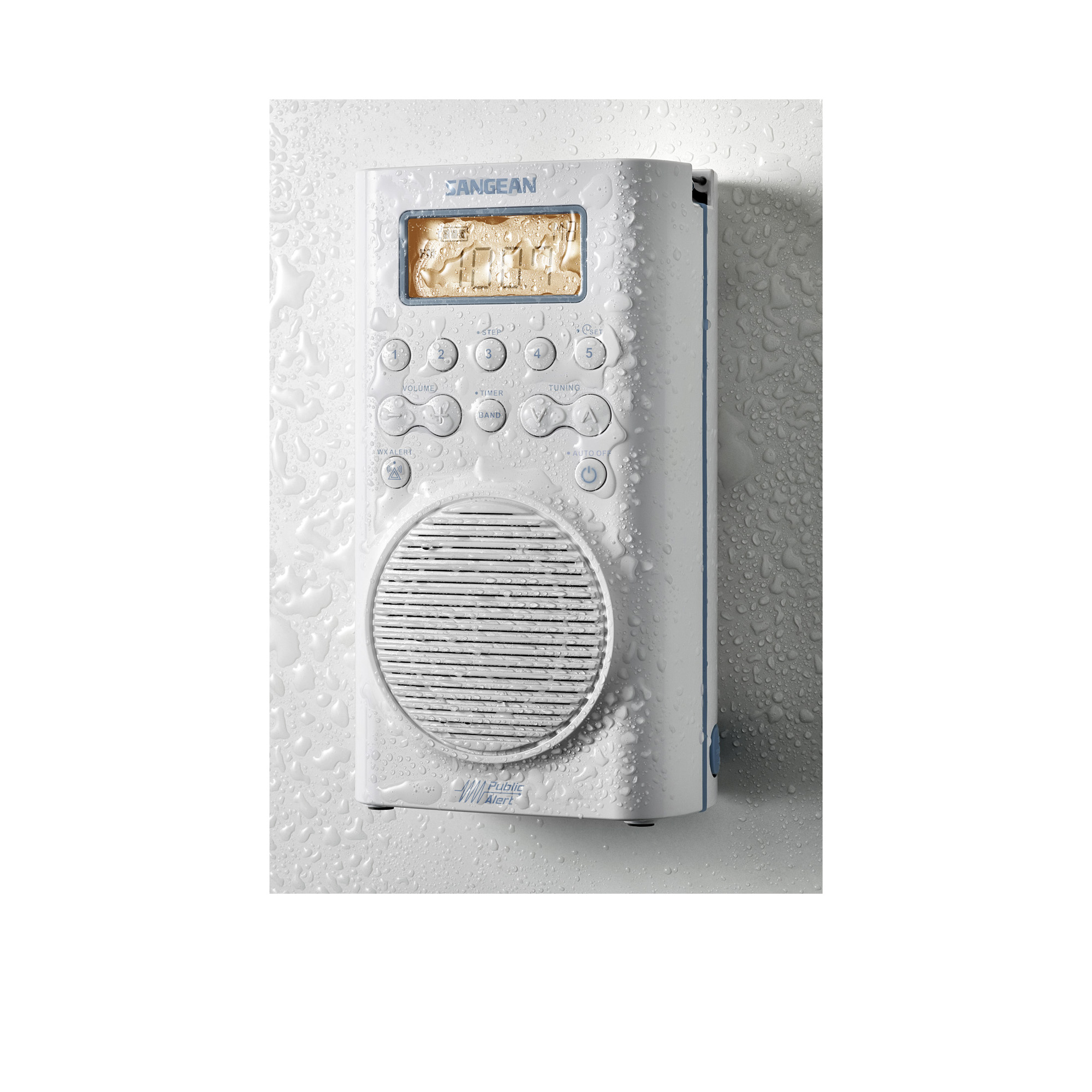 Sangean H205 AM / FM / WX Waterproof Weather Alert Shower Radio GPS